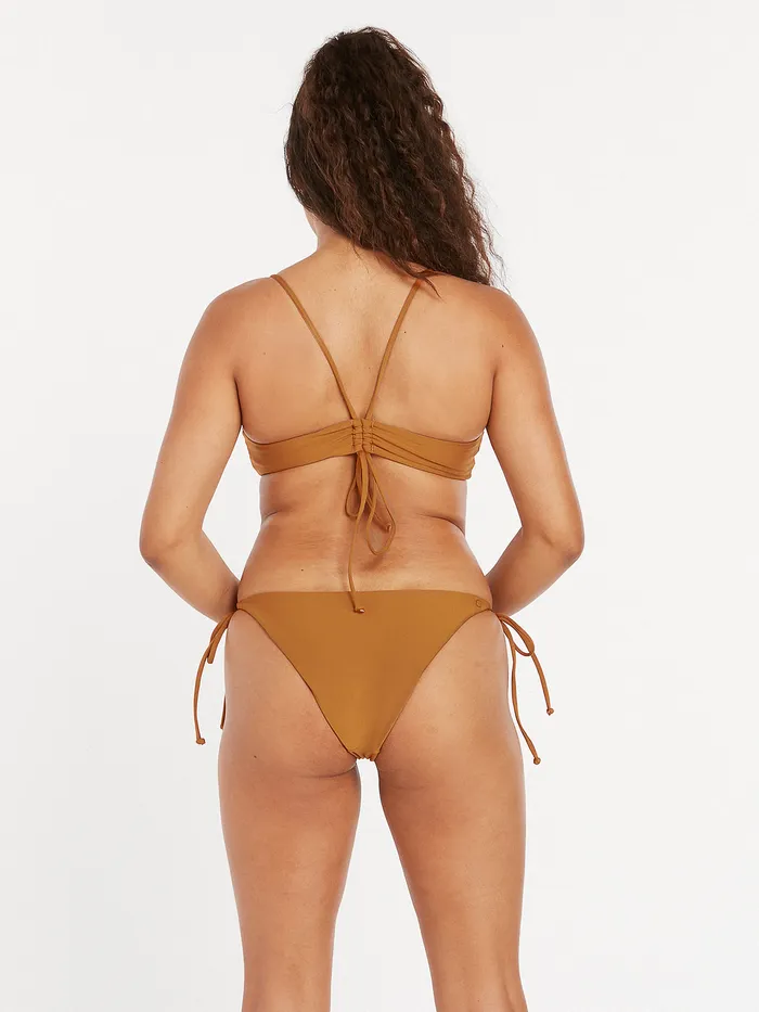 Volcom EcoTrue Swim Simply Seamless Skimpy Bikini Bottom 8211 Bronze Bronze 8211 Womens