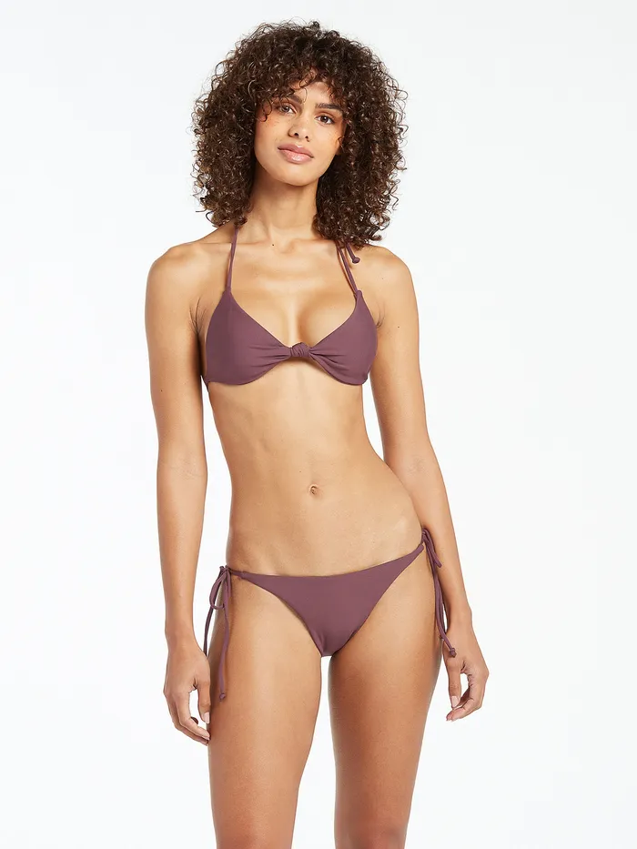 Volcom EcoTrue Swim Simply Seamless Triangle Bikini Top 8211 Eggplant Eggplant 8211 Womens