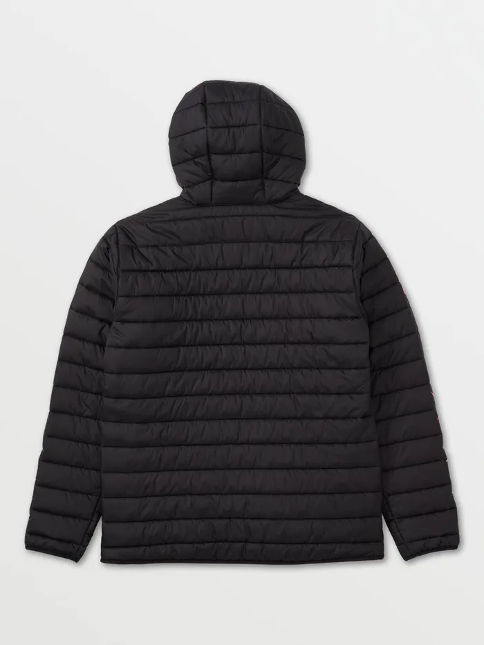 Volcom Jackets Mens USA Puff Puff Synthetic Down Jacket 8211 Black Ou Black 8211 Mens