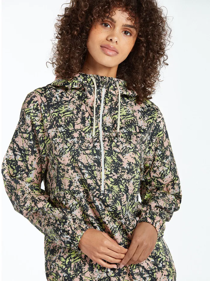 Volcom Jackets Wind It Up Jacket 8211 Coral Coral 8211 Womens