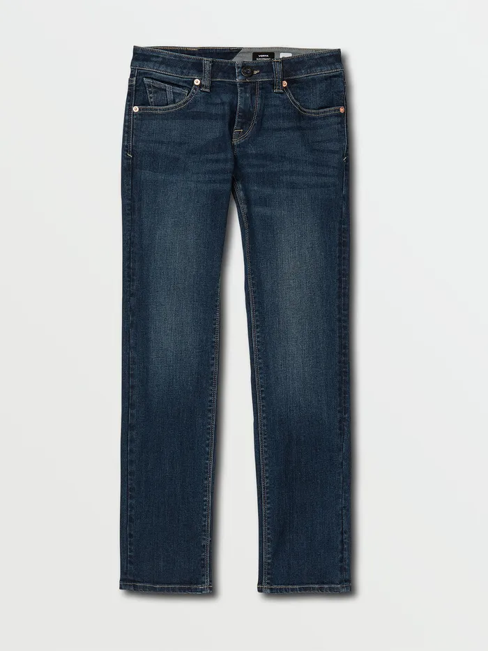 Volcom Jeans Big Boys Vorta Slim Fit Jeans 8211 Atlantic Atlantic 8211 Boys