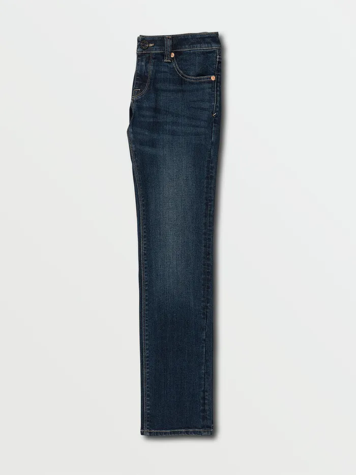 Volcom Jeans Big Boys Vorta Slim Fit Jeans 8211 Atlantic Atlantic 8211 Boys