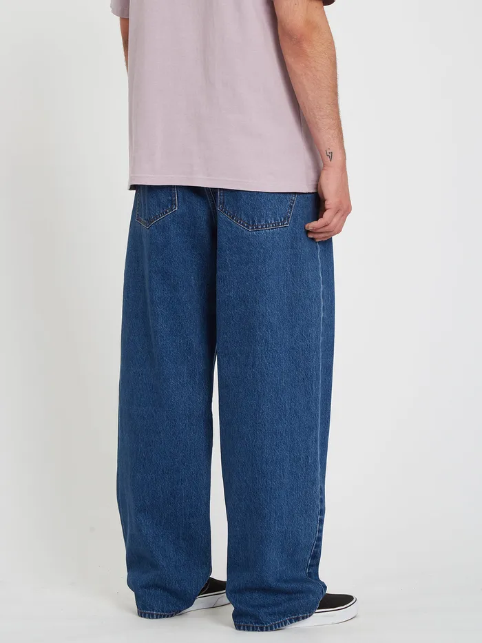 Volcom Jeans Billow Loose Tapered Fit Jeans 8211 Oliver Mid Blue Oliver Mid Blue 8211 Mens