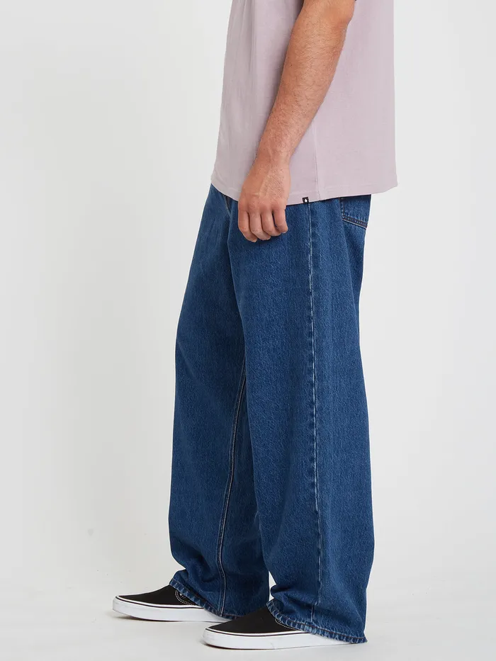 Volcom Jeans Billow Loose Tapered Fit Jeans 8211 Oliver Mid Blue Oliver Mid Blue 8211 Mens