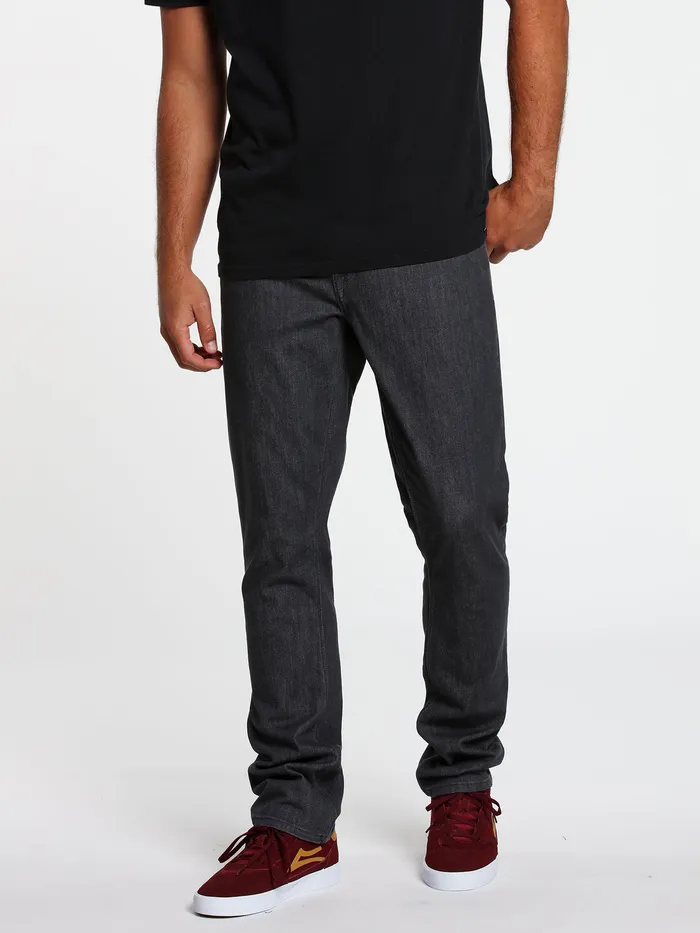 Volcom Jeans Vorta Slim Fit Jeans 8211 Dark Grey Dark Grey 8211 Mens