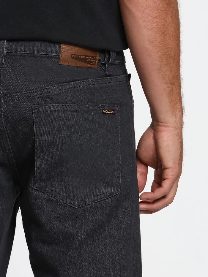 Volcom Jeans Vorta Slim Fit Jeans 8211 Dark Grey Dark Grey 8211 Mens