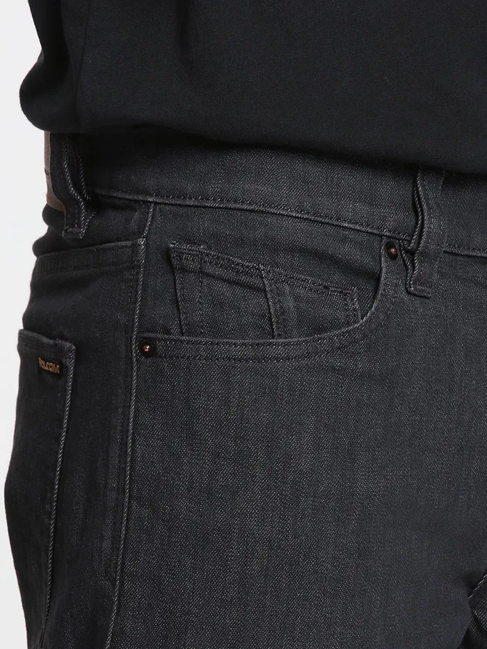 Volcom Jeans Vorta Slim Fit Jeans 8211 Dark Grey Dark Grey 8211 Mens