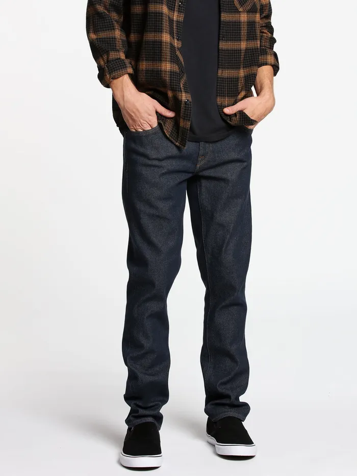 Volcom Jeans Vorta Slim Fit Jeans 8211 Grey Indigo Rinse Grey Indigo Rinse 8211 Mens