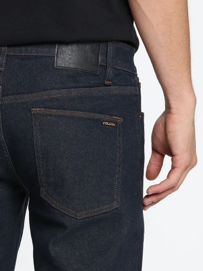 Volcom Jeans Vorta Slim Fit Jeans 8211 Grey Indigo Rinse Grey Indigo Rinse 8211 Mens