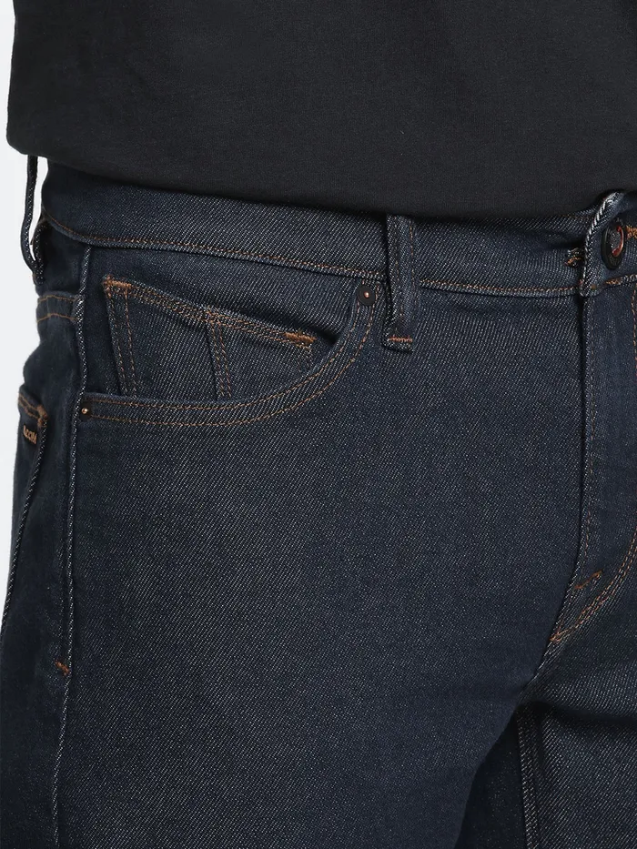 Volcom Jeans Vorta Slim Fit Jeans 8211 Grey Indigo Rinse Grey Indigo Rinse 8211 Mens