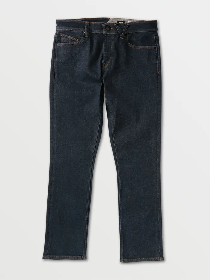 Volcom Jeans Vorta Slim Fit Jeans 8211 Grey Indigo Rinse Grey Indigo Rinse 8211 Mens