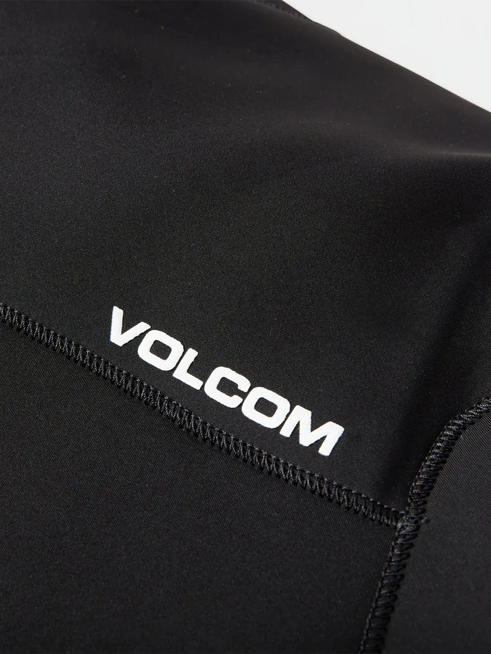Volcom Rashguards Modulator 2mm Short Arm Chest Zip Wetsuit 8211 Black Black 8211 Mens