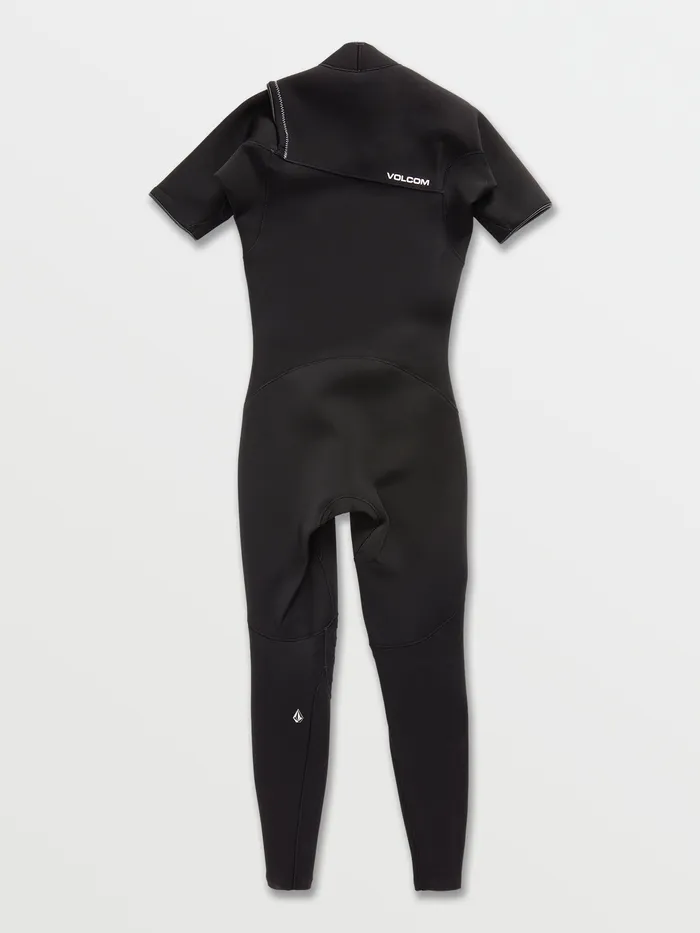 Volcom Rashguards Modulator 2mm Short Arm Chest Zip Wetsuit 8211 Black Black 8211 Mens