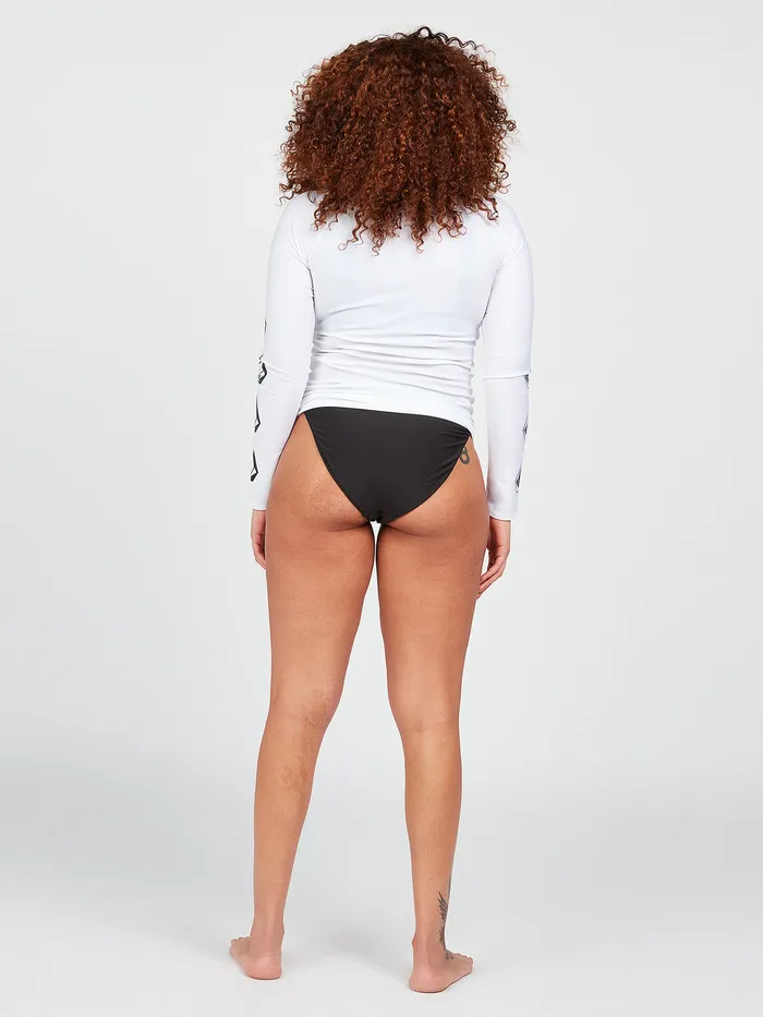 Volcom Rashguards Simply Core Long Sleeve UPF 50 Plus Size Rashguard 8211 White White 8211 Womens