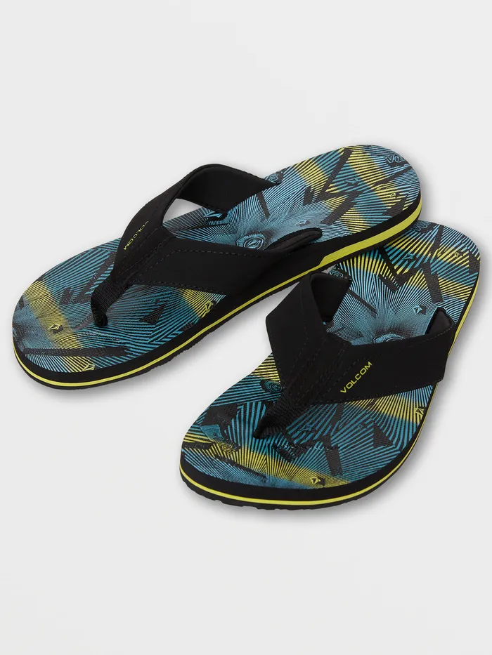 Volcom Sandals Victor Sandals 8211 Lime Lime 8211 Mens