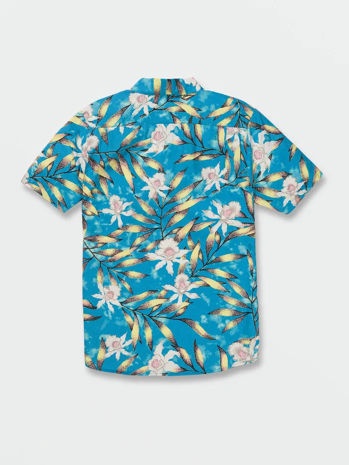 Volcom Shirts and Flannels Tropical Hideout Short Sleeve Shirt 8211 Maliblue Maliblue 8211 Mens