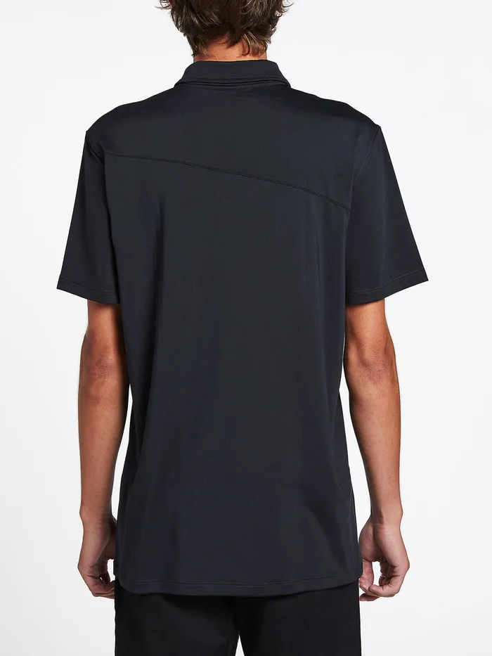 Volcom Shirts and Flannels Wowzer Hazard Performance Polo 8211 Black Black 8211 Mens