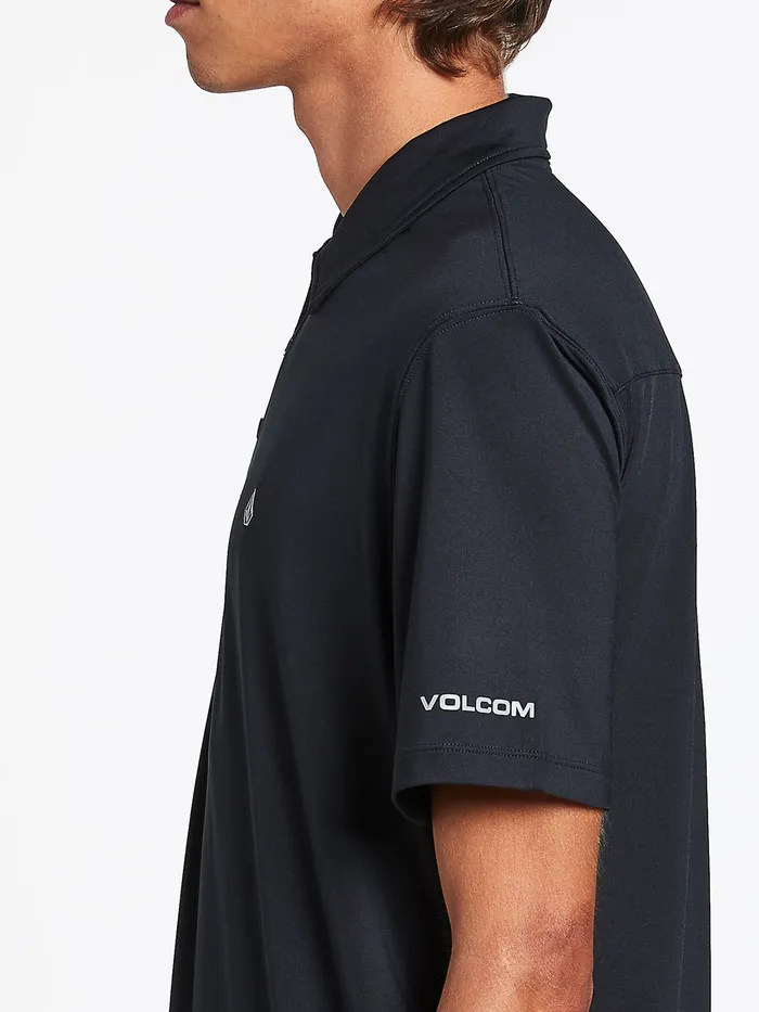 Volcom Shirts and Flannels Wowzer Hazard Performance Polo 8211 Black Black 8211 Mens