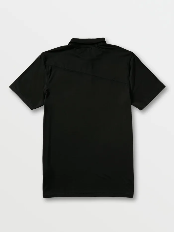 Volcom Shirts and Flannels Wowzer Hazard Performance Polo 8211 Black Black 8211 Mens