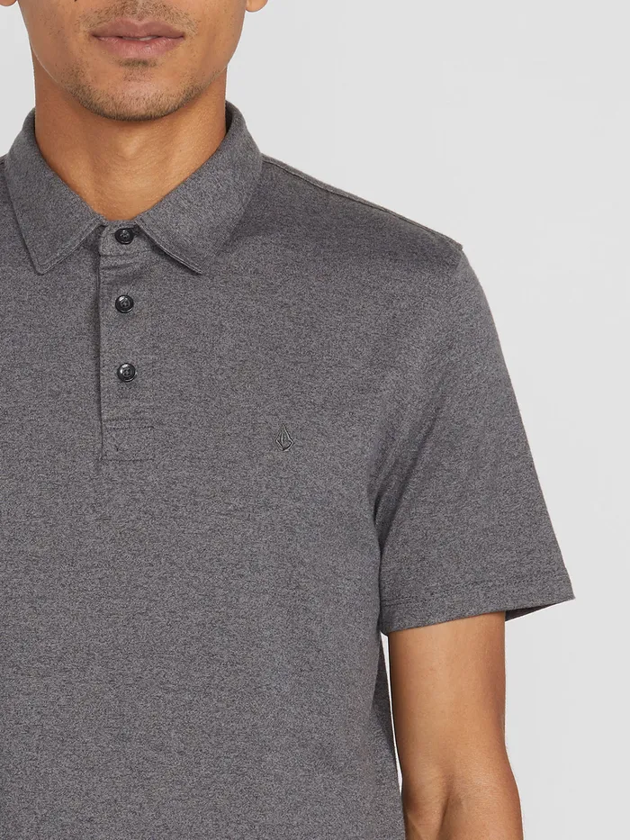 Volcom Shirts and Flannels Wowzer Polo 8211 Stealth Stealth 8211 Mens
