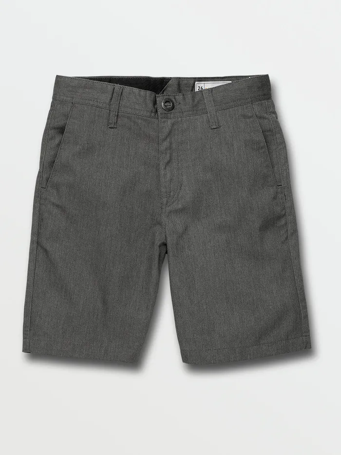 Volcom Shorts Big Boys Frickin Chino Shorts 8211 Charcoal Heather Charcoal Heather 8211 Boys Volcom Shorts Big Boys Frickin Chino Shorts 8211 Charcoal Heather Charcoal Heather 8211 Boys