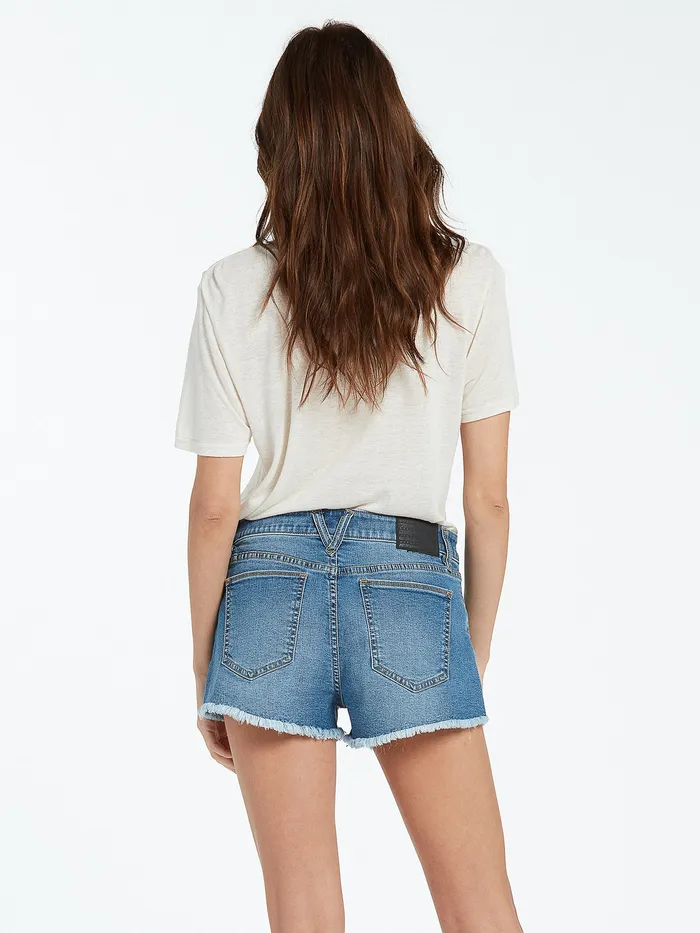 Volcom Shorts Stoney Stretch Denim Shorts 8211 Jasper Blue Jasper Blue 8211 Womens