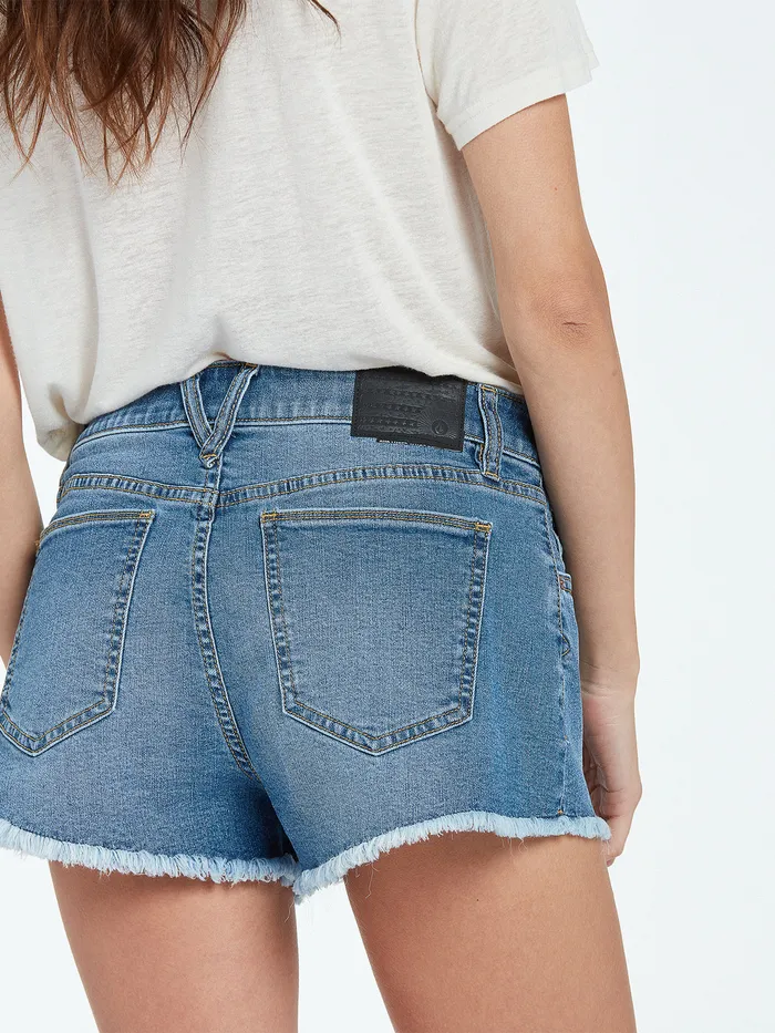 Volcom Shorts Stoney Stretch Denim Shorts 8211 Jasper Blue Jasper Blue 8211 Womens