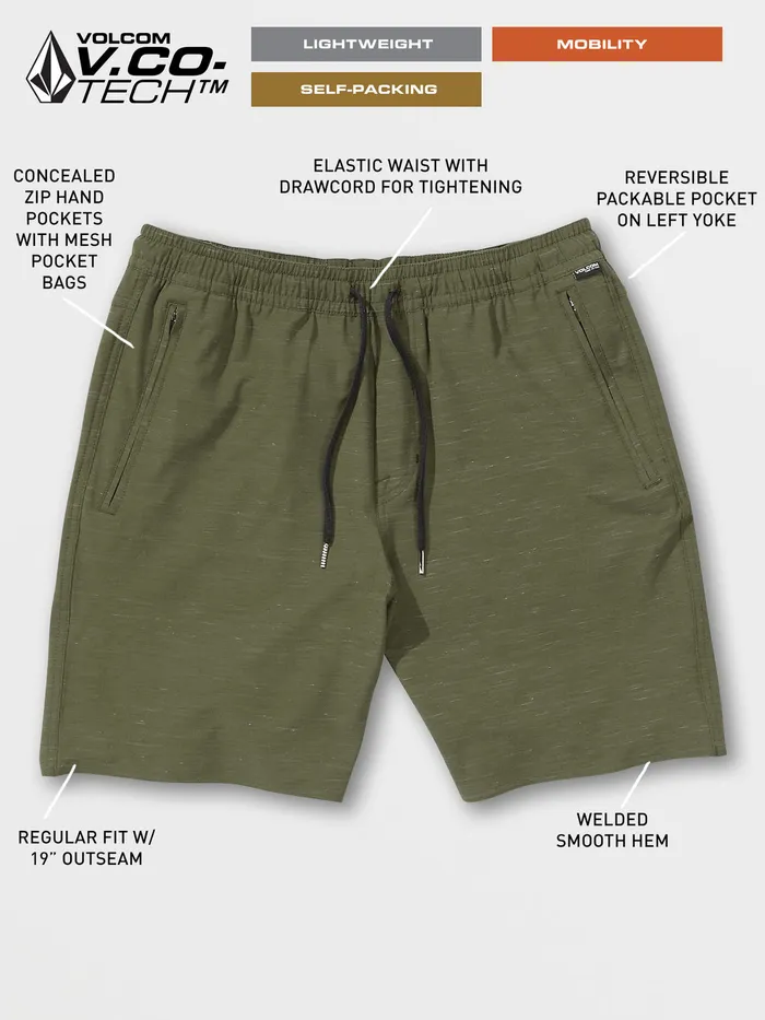 Volcom Shorts Wrecpack Hybrid Shorts 8211 Military Military 8211 Mens