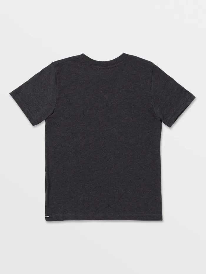 Volcom TShirts and Tanks Big Boys Big Island Short Sleeve Tee 8211 Heather Black Heather Black 8211 Boys