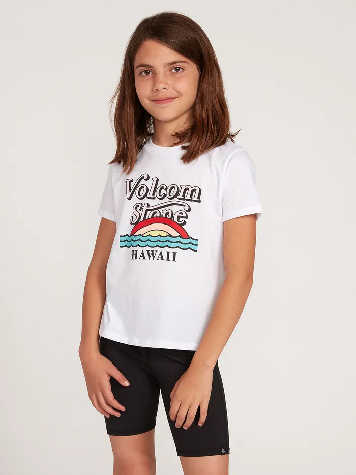 Volcom TShirts and Tanks Big Girls WavEllo Tee 8211 White White 8211 Girls