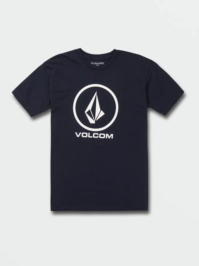 Volcom TShirts and Tanks Crisp Stone Short Sleeve Tee 8211 Navy Navy 8211 Mens