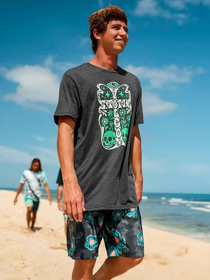 Volcom TShirts and Tanks Dugging Short Sleeve Tee 8211 Dark Black Heather Dark Black Heather 8211 Mens Volcom TShirts and Tanks Dugging Short Sleeve Tee 8211 Dark Black Heather Dark Black Heather 8211 Mens