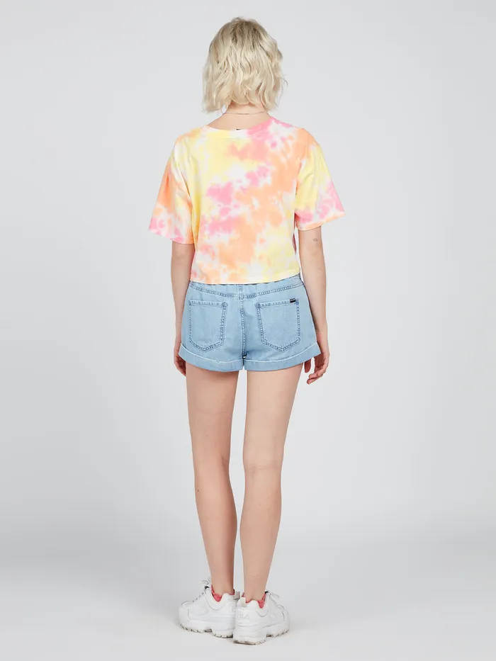 Volcom Tops Galactic Stone Short Sleeve 8211 Hazey Pink Hazey Pink 8211 Womens