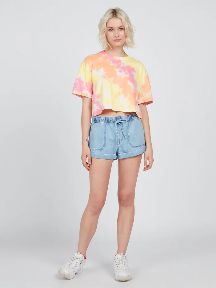 Volcom Tops Galactic Stone Short Sleeve 8211 Hazey Pink Hazey Pink 8211 Womens