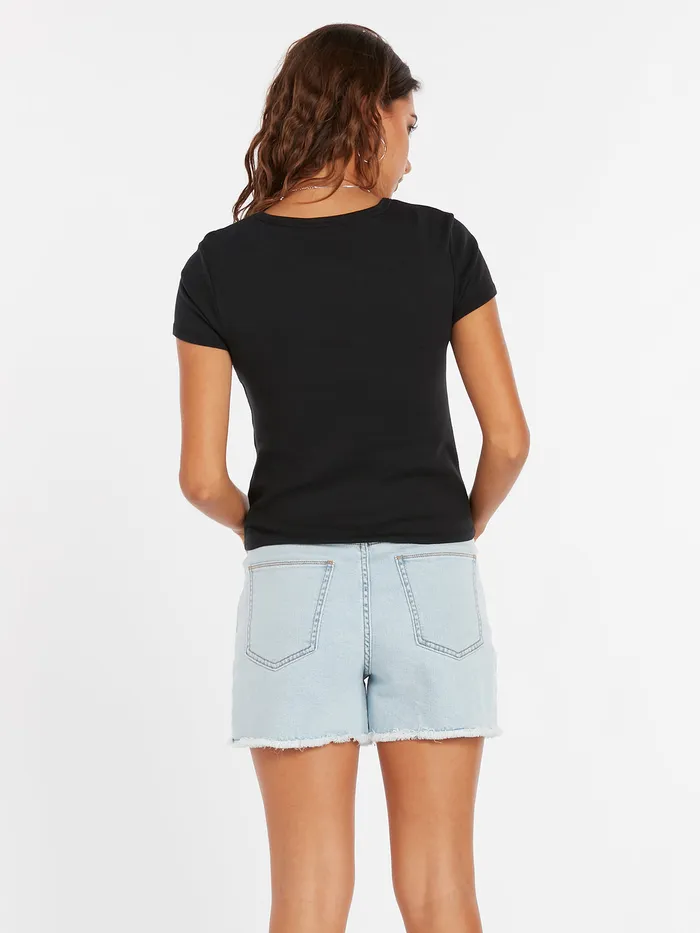 Volcom Tops Have A Clue Tee 8211 Black Black 8211 Womens