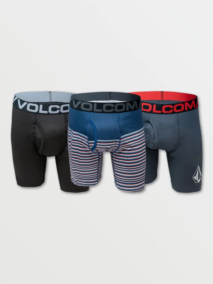Volcom Underwear Volcom 3pk Longer Leg Boxer Brief 8211 Sublimated Print Navy Stripe Navy Stripe 8211 Mens Volcom Underwear Volcom 3pk Longer Leg Boxer Brief 8211 Sublimated Print Navy Stripe Navy Stripe 8211 Mens