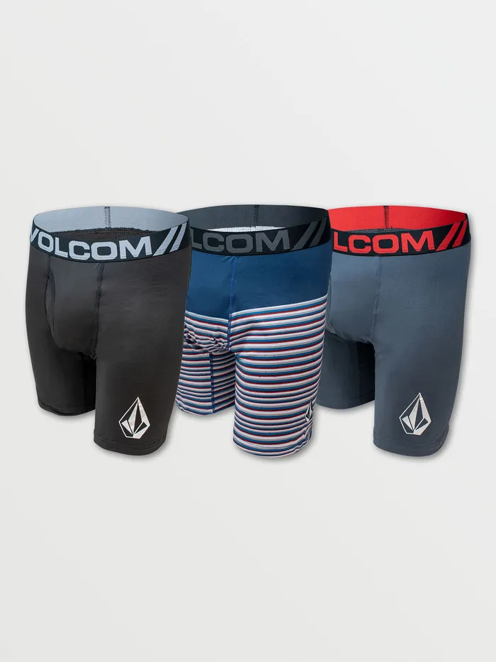 Volcom Underwear Volcom 3pk Longer Leg Boxer Brief 8211 Sublimated Print Navy Stripe Navy Stripe 8211 Mens Volcom Underwear Volcom 3pk Longer Leg Boxer Brief 8211 Sublimated Print Navy Stripe Navy Stripe 8211 Mens