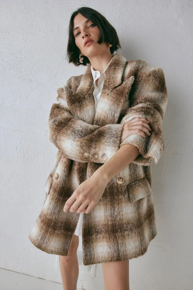 VRG GRL Alexa Blazer Plaid Women Sets
