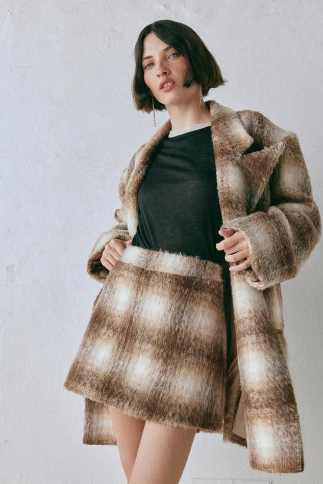 VRG GRL Alexa Blazer Plaid Women Sets