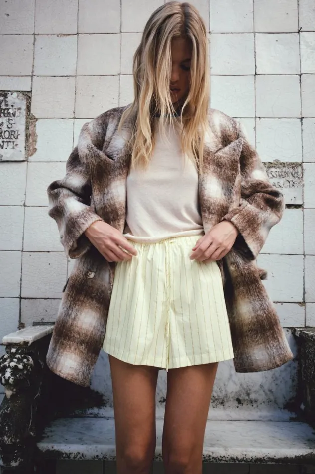 VRG GRL Alexa Blazer Plaid Women Sets