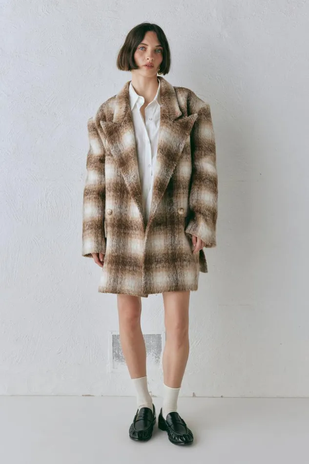VRG GRL Alexa Blazer Plaid Women Sets