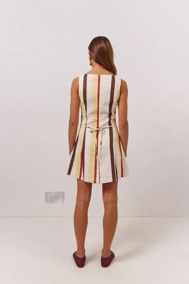 VRG GRL Chloe Linen Mini Dress Ace Women Mini Dresses