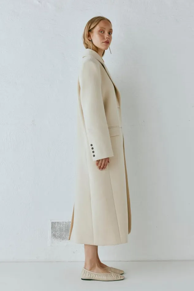 VRG GRL Dua Trench Coat Cream Women JacketsCoats