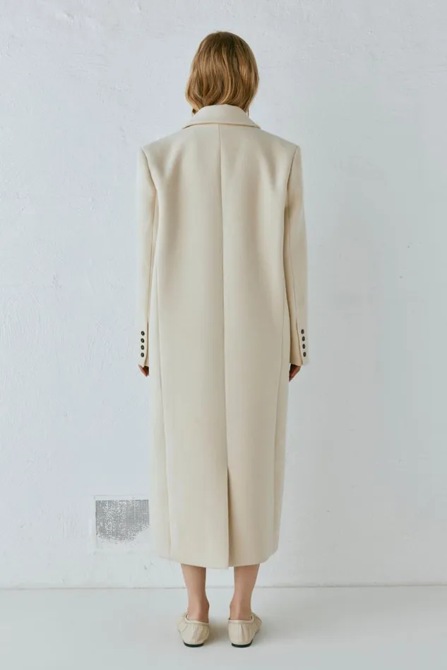 VRG GRL Dua Trench Coat Cream Women JacketsCoats