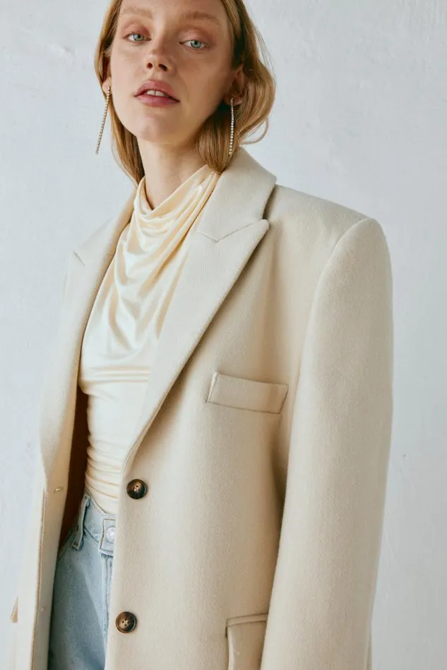 VRG GRL Dua Trench Coat Cream Women JacketsCoats