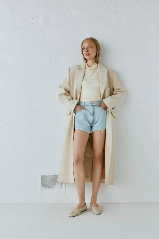 VRG GRL Dua Trench Coat Cream Women JacketsCoats