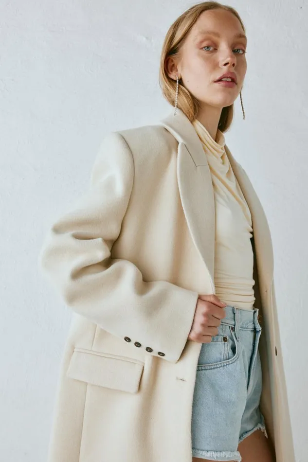 VRG GRL Dua Trench Coat Cream Women JacketsCoats