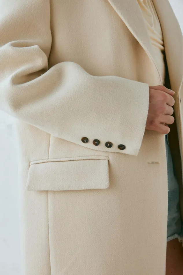 VRG GRL Dua Trench Coat Cream Women JacketsCoats