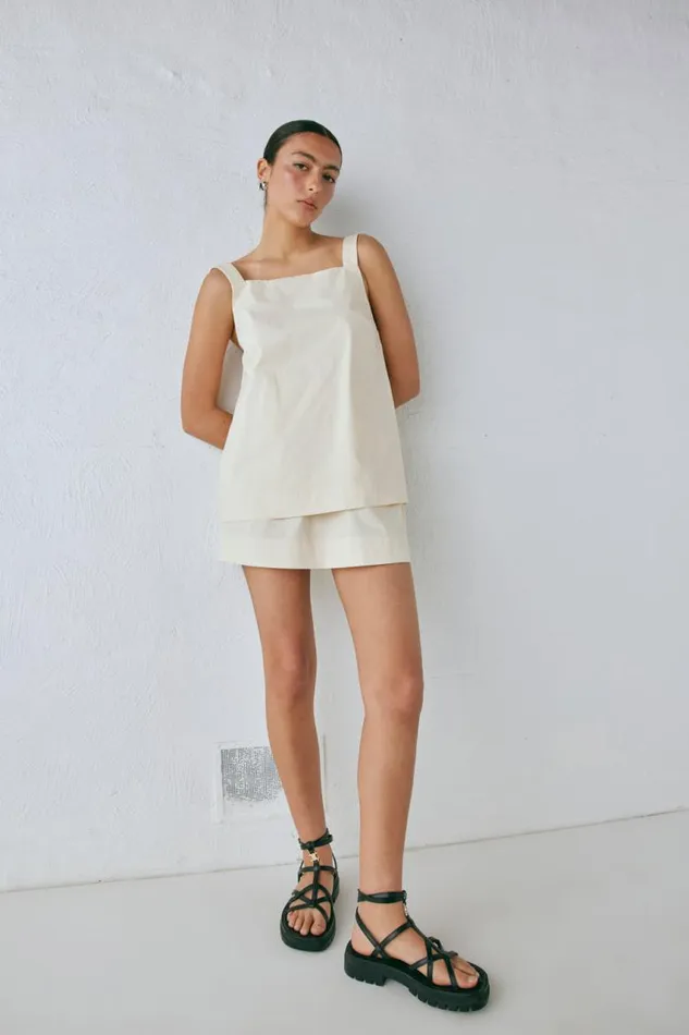 VRG GRL Elka Top Cream Women Sets