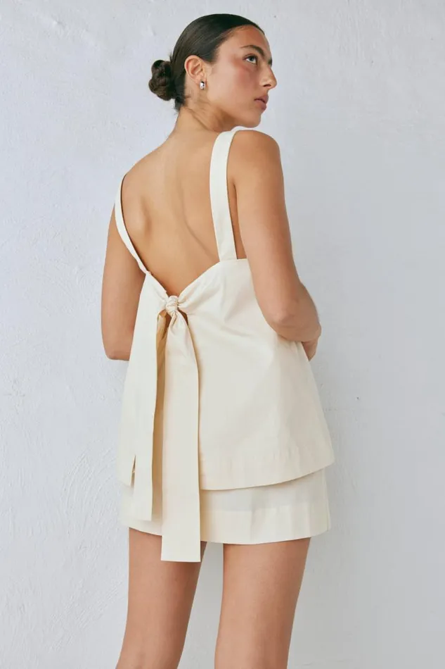 VRG GRL Elka Top Cream Women Sets